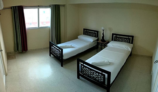 'Habitacion 2 camas ' Casas particulares are an alternative to hotels in Cuba.